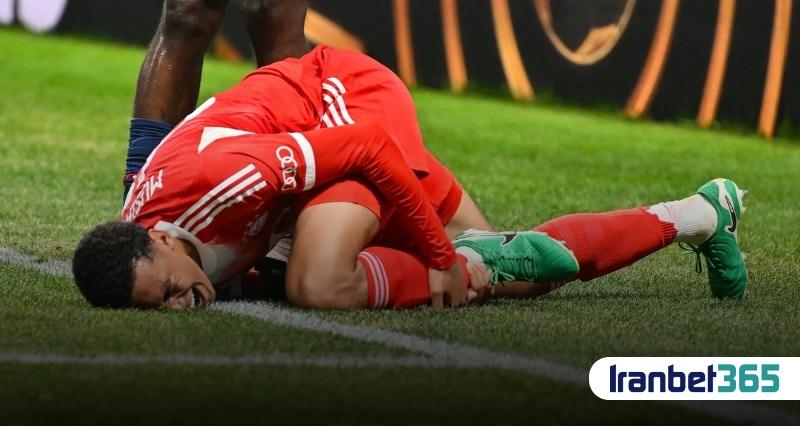 صحنه دلخراش مصدومیت پای چپ جمال موسیالا در دیدار بایرن مونیخ و PSG