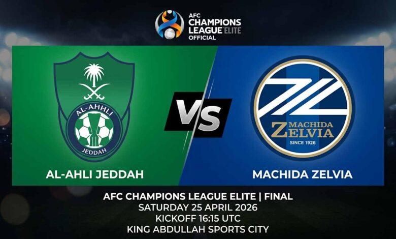 Ù¾ÙˆØ³ØªØ± Ø¨Ø§Ø²ÛŒ الاهلی جده Ù…Ù‚Ø§Ø¨Ù„ ماچیدا زلویا Ø¯Ø± لیگ نخبگان قهرمانان آسیا