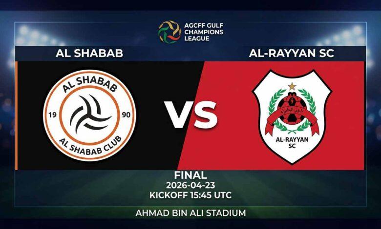 Ù¾ÙˆØ³ØªØ± Ø¨Ø§Ø²ÛŒ الشباب Ù…Ù‚Ø§Ø¨Ù„ الریان Ø¯Ø± لیگ قهرمانان خلیج فارس