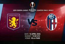 Ù¾ÙˆØ³ØªØ± Ø¨Ø§Ø²ÛŒ آستون ویلا Ù…Ù‚Ø§Ø¨Ù„ بولونیا Ø¯Ø± لیگ اروپا