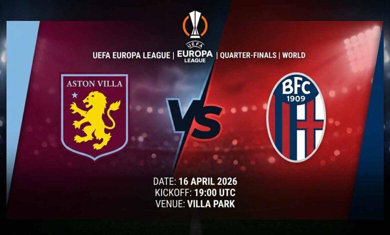 پوستر بازی آستون ویلا مقابل بولونیا در لیگ اروپا