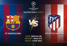 Ù¾ÙˆØ³ØªØ± Ø¨Ø§Ø²ÛŒ بارسلونا Ù…Ù‚Ø§Ø¨Ù„ اتلتیکو مادرید Ø¯Ø± لیگ قهرمانان اروپا