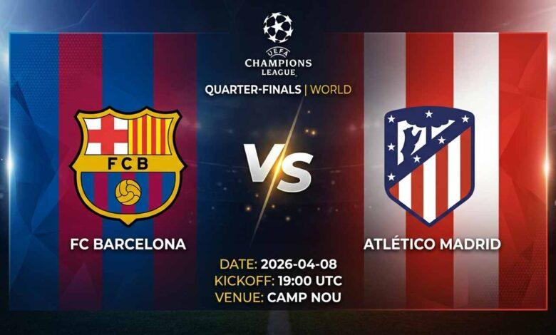 Ù¾ÙˆØ³ØªØ± Ø¨Ø§Ø²ÛŒ بارسلونا Ù…Ù‚Ø§Ø¨Ù„ اتلتیکو مادرید Ø¯Ø± لیگ قهرمانان اروپا