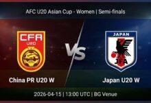 Ù¾ÙˆØ³ØªØ± Ø¨Ø§Ø²ÛŒ چین PR زیر۲۰ زنان Ù…Ù‚Ø§Ø¨Ù„ ژاپن زیر۲۰ زنان Ø¯Ø± جام ملت‌های زیر ۲۰ سال آسیا زنان