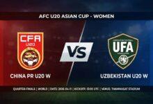 Ù¾ÙˆØ³ØªØ± Ø¨Ø§Ø²ÛŒ چین زیر ۲۰ سال زنان Ù…Ù‚Ø§Ø¨Ù„ ازبکستان زیر ۲۰ سال زنان Ø¯Ø± جام ملت‌های آسیا زیر ۲۰ سال زنان