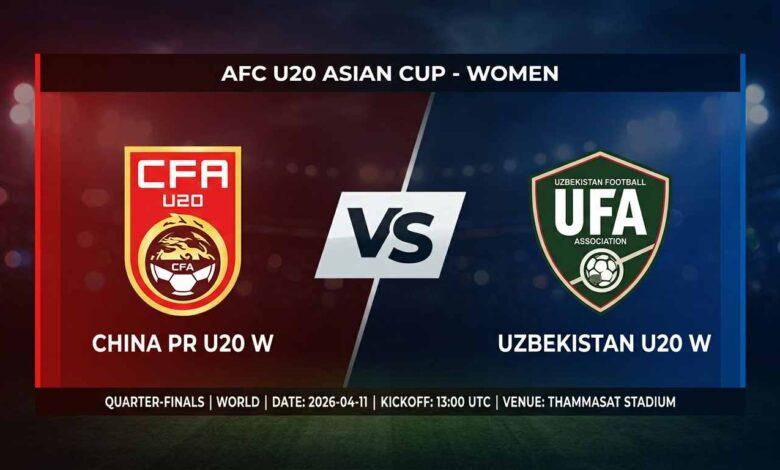 Ù¾ÙˆØ³ØªØ± Ø¨Ø§Ø²ÛŒ چین زیر ۲۰ سال زنان Ù…Ù‚Ø§Ø¨Ù„ ازبکستان زیر ۲۰ سال زنان Ø¯Ø± جام ملت‌های آسیا زیر ۲۰ سال زنان