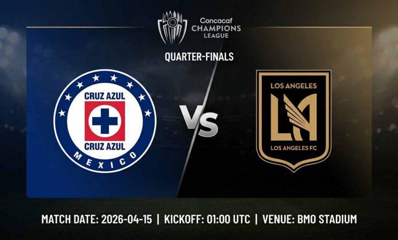 Ù¾ÙˆØ³ØªØ± Ø¨Ø§Ø²ÛŒ کروز آزول Ù…Ù‚Ø§Ø¨Ù„ لس‌آنجلس اف‌سی Ø¯Ø± لیگ قهرمانان کونکاکاف