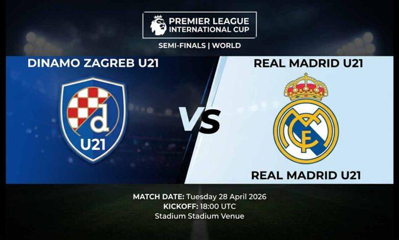 Ù¾ÙˆØ³ØªØ± Ø¨Ø§Ø²ÛŒ دینامو زاگرب U21 Ù…Ù‚Ø§Ø¨Ù„ رئال مادرید U21 Ø¯Ø± جام بین‌المللی پریمر لیگ