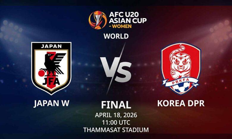 Ù¾ÙˆØ³ØªØ± Ø¨Ø§Ø²ÛŒ ژاپن U20 زنان Ù…Ù‚Ø§Ø¨Ù„ کره شمالی U20 Ø¯Ø± جام ملت‌های آسیا زیر ۲۰ سال زنان