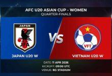 Ù¾ÙˆØ³ØªØ± Ø¨Ø§Ø²ÛŒ ژاپن زیر ۲۰ سال زنان Ù…Ù‚Ø§Ø¨Ù„ ویتنام زیر ۲۰ سال زنان Ø¯Ø± جام ملت‌های آسیا زیر ۲۰ سال زنان