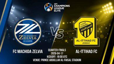 Ù¾ÙˆØ³ØªØ± Ø¨Ø§Ø²ÛŒ ماچیدا زلویا Ù…Ù‚Ø§Ø¨Ù„ الاتحاد عربستان Ø¯Ø± لیگ قهرمانان آسیا نخبگان