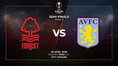 Ù¾ÙˆØ³ØªØ± Ø¨Ø§Ø²ÛŒ ناتینگهام فارست Ù…Ù‚Ø§Ø¨Ù„ آستون ویلا Ø¯Ø± لیگ اروپا