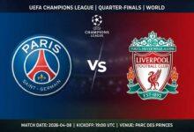 Ù¾ÙˆØ³ØªØ± Ø¨Ø§Ø²ÛŒ پاری سن ژرمن Ù…Ù‚Ø§Ø¨Ù„ لیورپول Ø¯Ø± لیگ قهرمانان اروپا