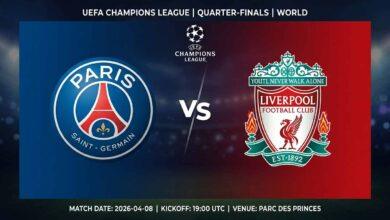 Ù¾ÙˆØ³ØªØ± Ø¨Ø§Ø²ÛŒ پاری سن ژرمن Ù…Ù‚Ø§Ø¨Ù„ لیورپول Ø¯Ø± لیگ قهرمانان اروپا