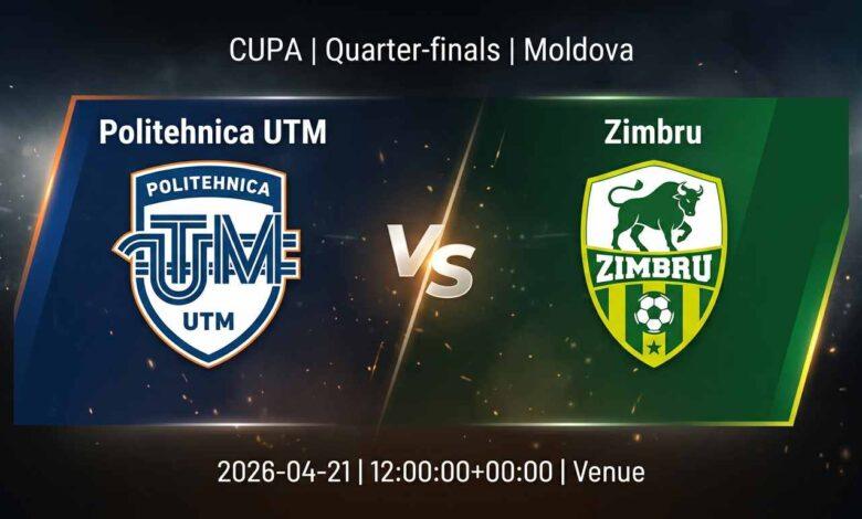 Ù¾ÙˆØ³ØªØ± Ø¨Ø§Ø²ÛŒ پولیتکنیکا یو‌تی‌ام Ù…Ù‚Ø§Ø¨Ù„ زیمبرو Ø¯Ø± کوپا مولداوی