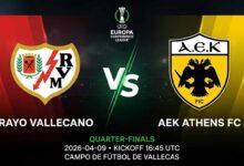 Ù¾ÙˆØ³ØªØ± Ø¨Ø§Ø²ÛŒ رایو والکانو Ù…Ù‚Ø§Ø¨Ù„ آ.اک آتن Ø¯Ø± لیگ کنفرانس اروپا