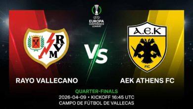 Ù¾ÙˆØ³ØªØ± Ø¨Ø§Ø²ÛŒ رایو والکانو Ù…Ù‚Ø§Ø¨Ù„ آ.اک آتن Ø¯Ø± لیگ کنفرانس اروپا