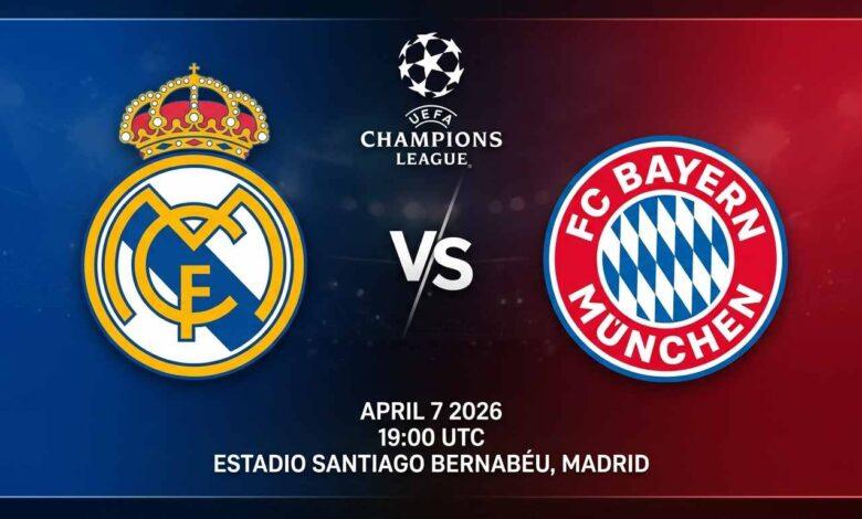 Ù¾ÙˆØ³ØªØ± Ø¨Ø§Ø²ÛŒ رئال مادرید Ù…Ù‚Ø§Ø¨Ù„ بایرن مونیخ Ø¯Ø± لیگ قهرمانان اروپا