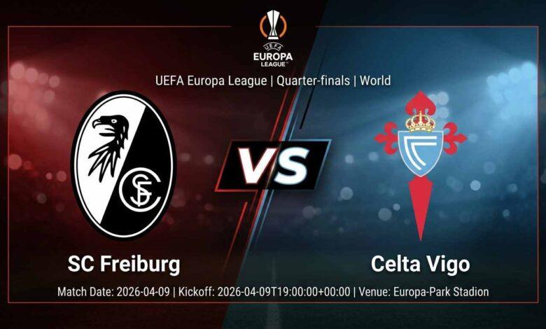 Ù¾ÙˆØ³ØªØ± Ø¨Ø§Ø²ÛŒ اس‌سی فرایبورگ Ù…Ù‚Ø§Ø¨Ù„ سلتا ویگو Ø¯Ø± لیگ اروپا