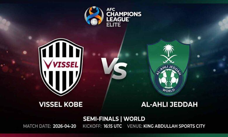 Ù¾ÙˆØ³ØªØ± Ø¨Ø§Ø²ÛŒ ویسل کوبه Ù…Ù‚Ø§Ø¨Ù„ الاهلی جده Ø¯Ø± لیگ قهرمانان آسیا الیت