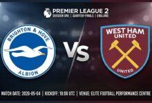 Ù¾ÙˆØ³ØªØ± Ø¨Ø§Ø²ÛŒ بریتون زیر 21 Ù…Ù‚Ø§Ø¨Ù„ وست هام یونایتد زیر 21 Ø¯Ø± پرمر لیگ 2 دیویسیون ون