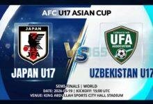 Ù¾ÙˆØ³ØªØ± Ø¨Ø§Ø²ÛŒ ژاپن U17 Ù…Ù‚Ø§Ø¨Ù„ ازبکستان U17 Ø¯Ø± جام ملت‌های آسیا زیر 17 سال