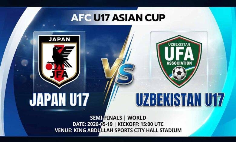 Ù¾ÙˆØ³ØªØ± Ø¨Ø§Ø²ÛŒ ژاپن U17 Ù…Ù‚Ø§Ø¨Ù„ ازبکستان U17 Ø¯Ø± جام ملت‌های آسیا زیر 17 سال