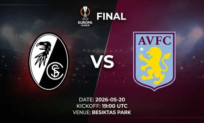 Ù¾ÙˆØ³ØªØ± Ø¨Ø§Ø²ÛŒ اس‌سی ÙØ±Ø¨ÙˆØ±Ú¯ Ù…Ù‚Ø§Ø¨Ù„ استون ویللا Ø¯Ø± UEFA Europa Ù„ÛŒÚ¯